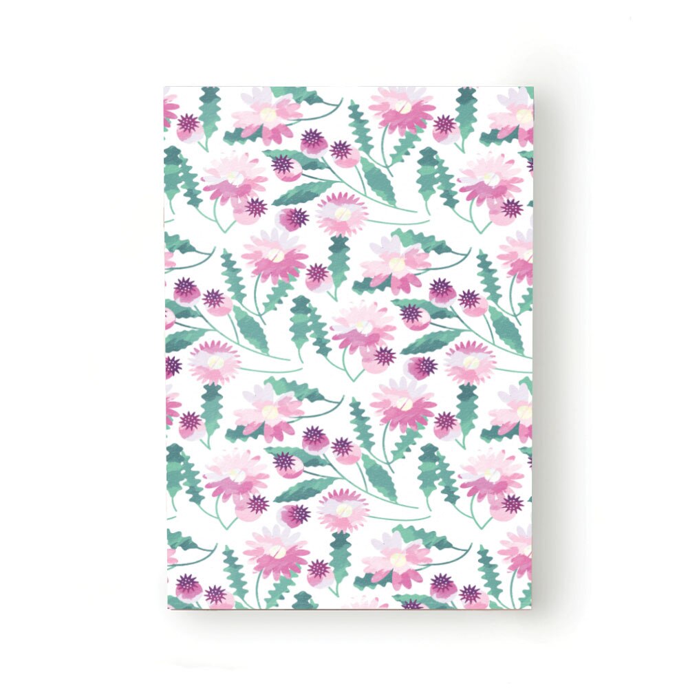 Caiet tip Agenda Heartwork cu muchie cusuta, Vegetal flori si fructe roz, Latime 140 mm x Inaltime 200 mm