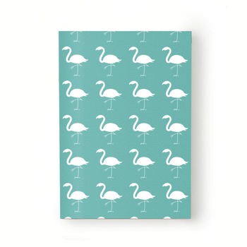 Caiet tip Agenda Heartwork cu muchie cusuta, Flamingo alb, Latime 140 mm x Inaltime 200 mm Caiet tip Agenda Heartwork cu muchie cusuta, Flamingo alb, Latime 140 mm x Inaltime 200 mm