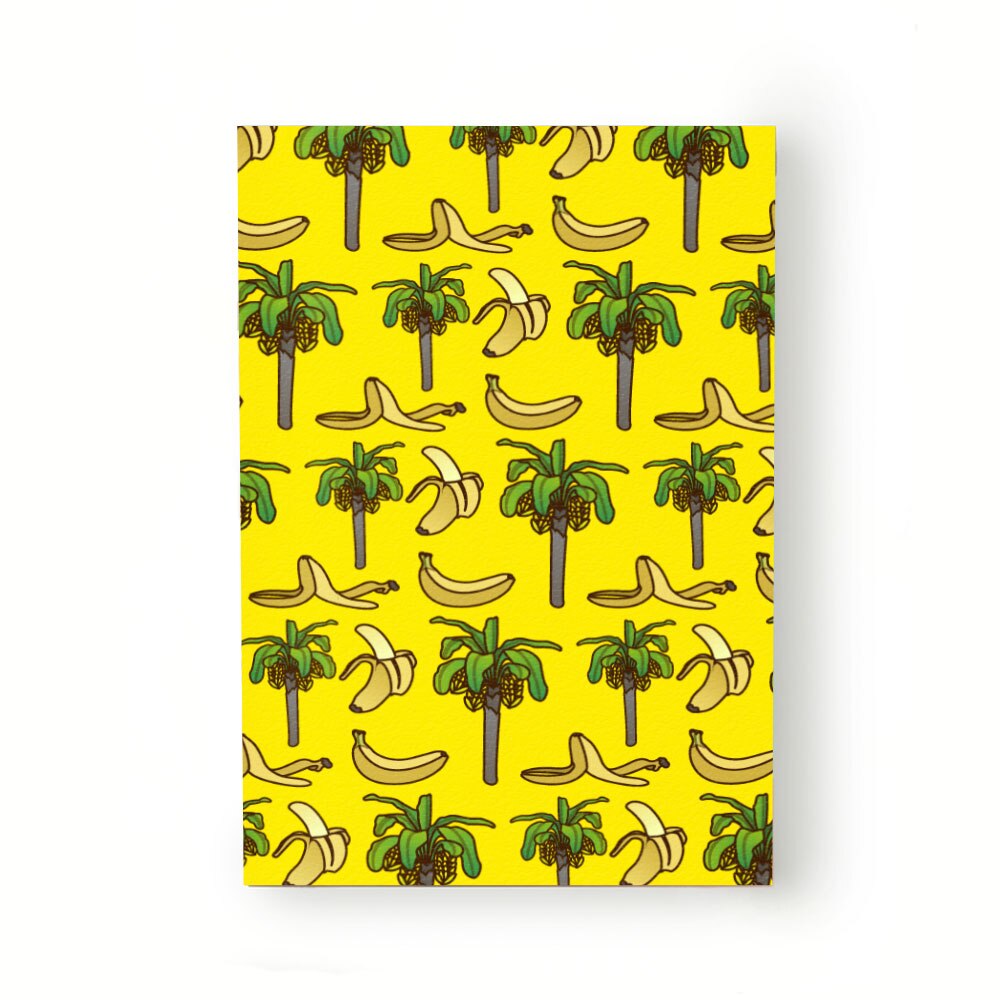 Caiet tip Agenda Heartwork cu muchie cusuta, Bananier si fructe galben, Latime 140 mm x Inaltime 200 mm