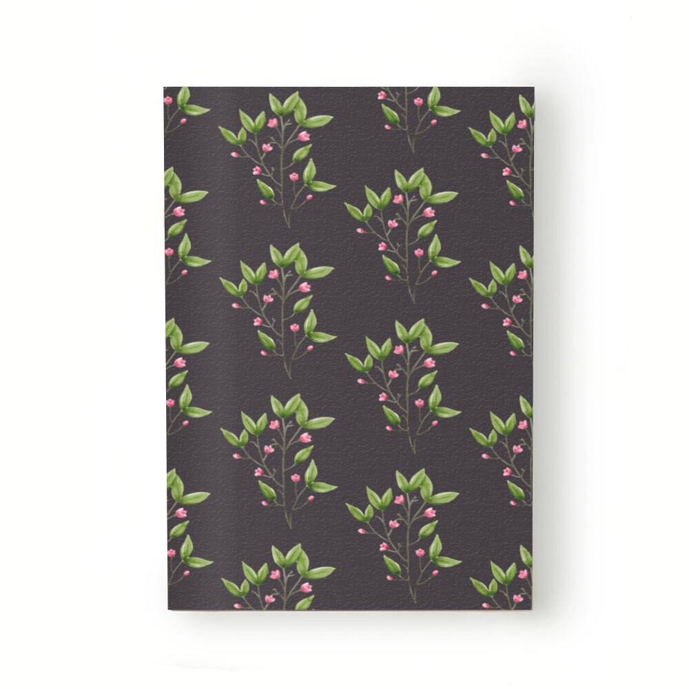 Caiet tip Agenda Heartwork cu muchie cusuta, Natura crengute cu flori mici, Latime 140 mm x Inaltime 200 mm