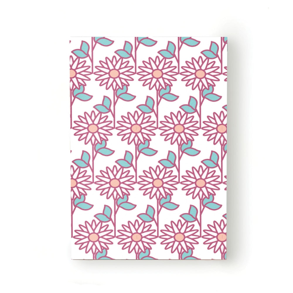 Caiet tip Agenda Heartwork cu muchie cusuta, Margarete stilizate, Latime 140 mm x Inaltime 200 mm