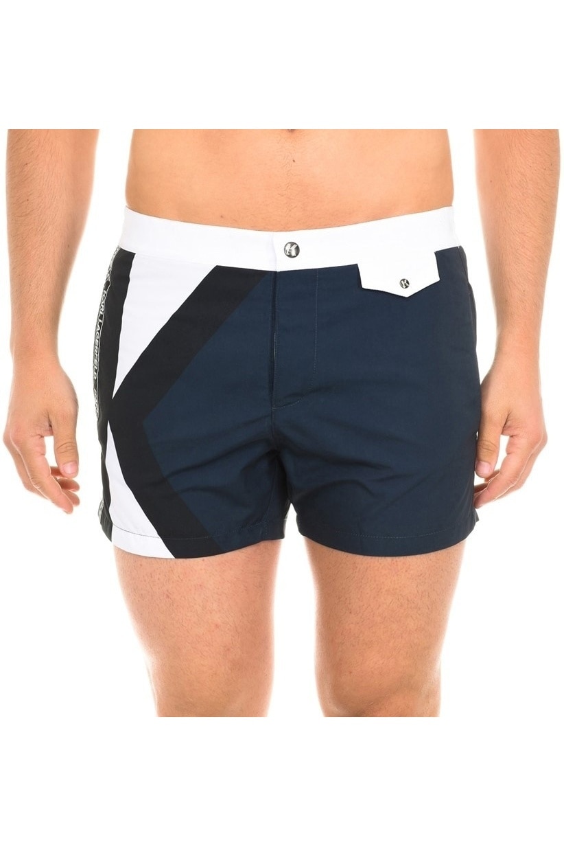 Sort Barbati Karl Lagerfeld Logo Swimshorts, Bleumarin, S