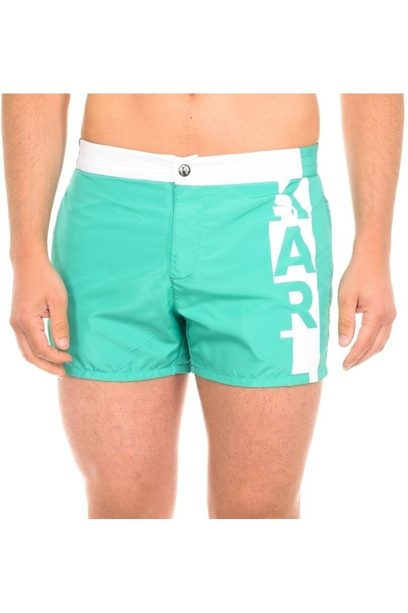 Sort barbati, Karl Lagerfeld, Logo Swimshorts, Verde, Verde, XL