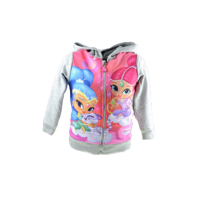 Hanorac cu maneca lunga pentru fete, Setino, Shimmer Shine, Gri