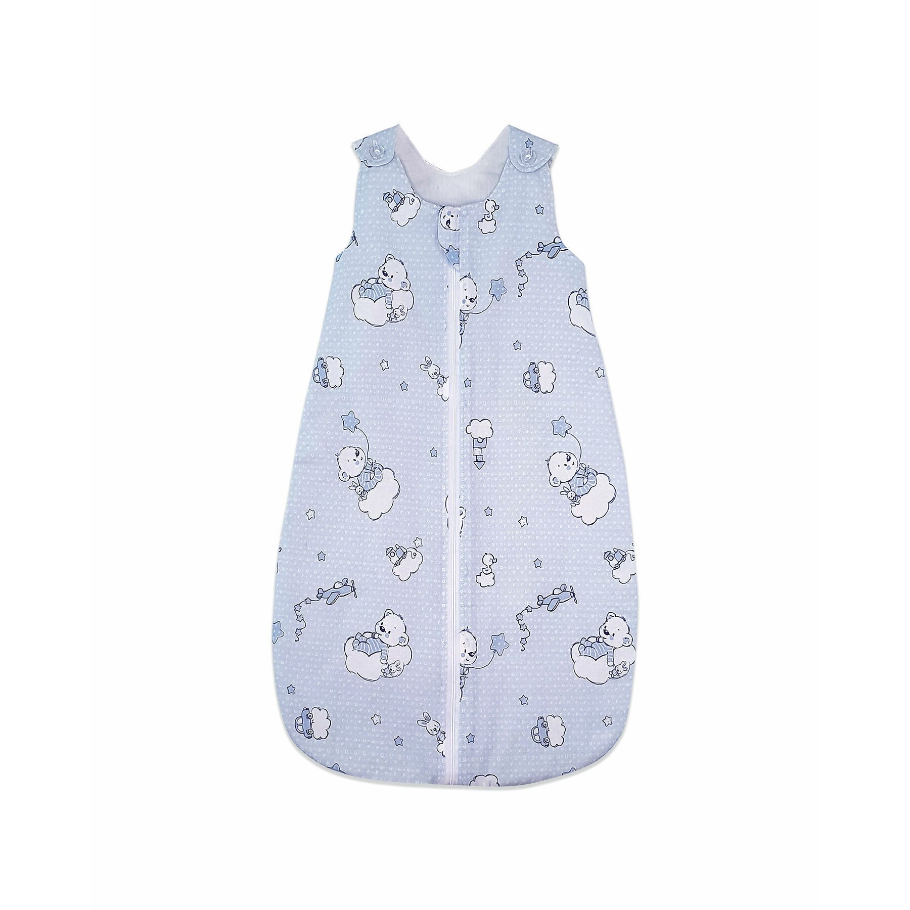 Sac de dormit, KidsDecor, primavara 0.8 tog Ursuletul Martinica albastru 95 cm