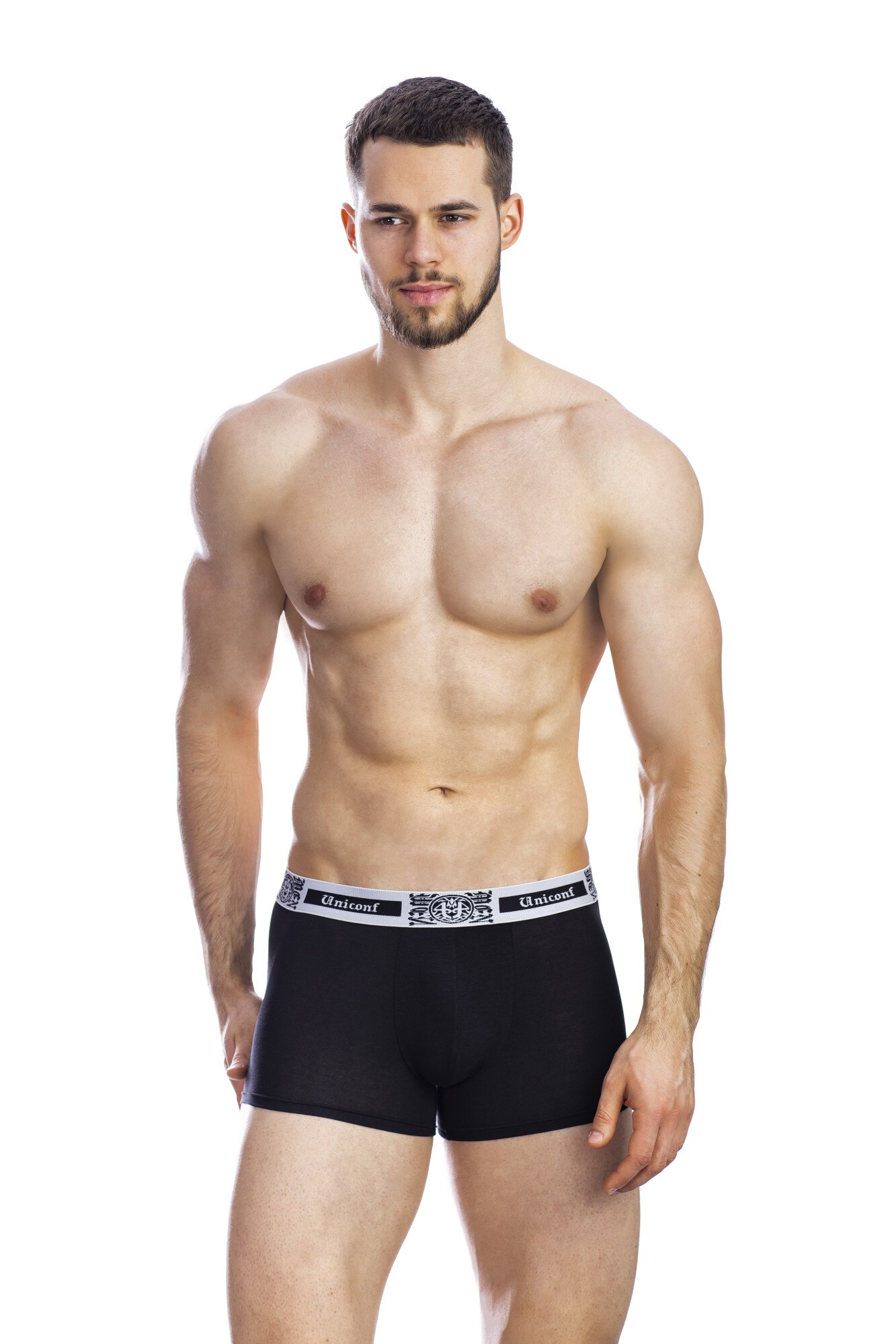 Boxeri din modal negru ,BBM61, Negru, L