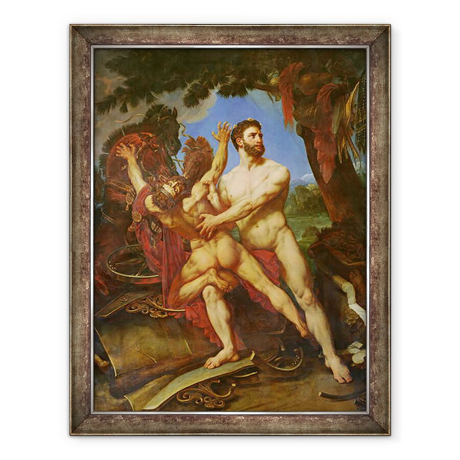 Tablou inramat - Baron Antoine Jean Gros - Hercule si Diomede, 70 x 90 cm