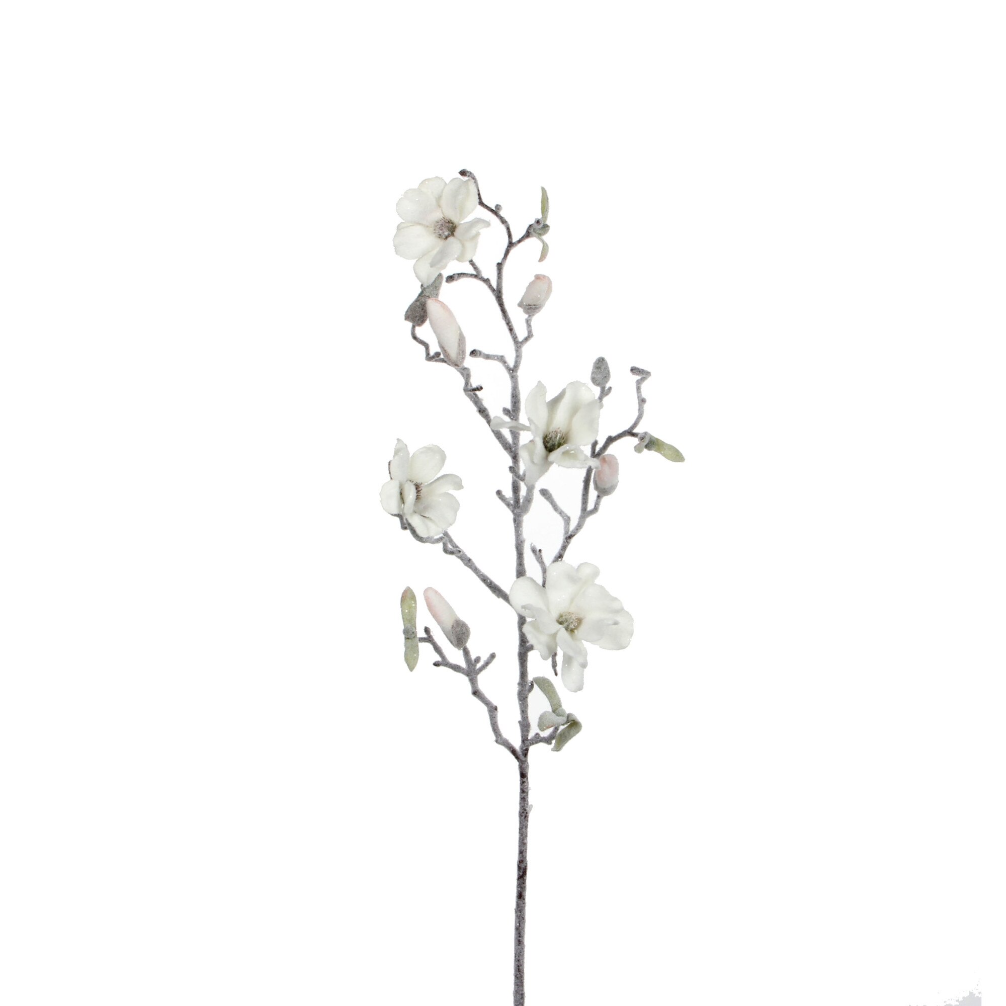 Floare artificiala, Magnolie, fulgi, 72 cm