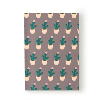 Caiet tip Agenda Heartwork cu muchie cusuta, Cactus in ghiveci, Latime 140 mm x Inaltime 200 mm Caiet tip Agenda Heartwork cu muchie cusuta, Cactus in ghiveci, Latime 140 mm x Inaltime 200 mm