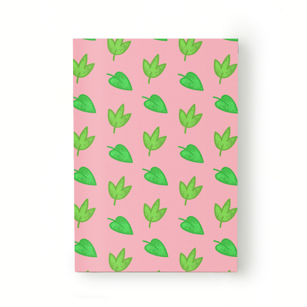 Caiet tip Agenda Heartwork cu muchie cusuta, Verde aprins frunze, Latime 140 mm x Inaltime 200 mm