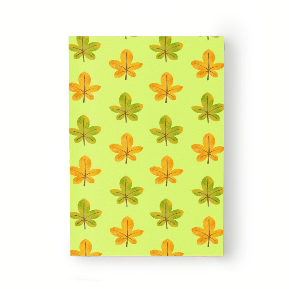 Caiet tip Agenda Heartwork cu muchie cusuta, Frunze naturale toamna, Latime 140 mm x Inaltime 200 mm