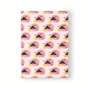 Caiet tip Agenda Heartwork cu muchie cusuta, Geometric cercuri roz, Latime 140 mm x Inaltime 200 mm Caiet tip Agenda Heartwork cu muchie cusuta, Geometric cercuri roz, Latime 140 mm x Inaltime 200 mm
