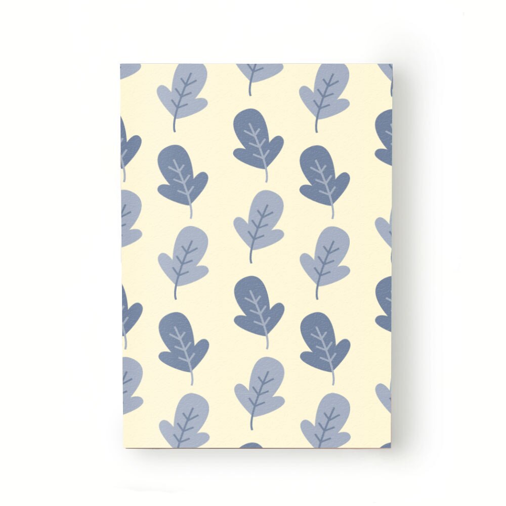 Caiet tip Agenda Heartwork cu muchie cusuta, Frunze albastre, Latime 140 mm x Inaltime 200 mm