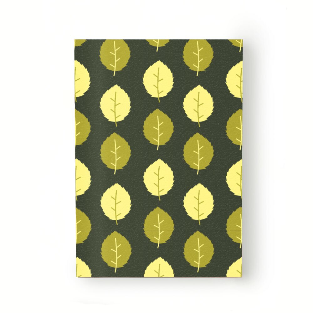 Caiet tip Agenda Heartwork cu muchie cusuta, Frunze de mar fundal verde, Latime 140 mm x Inaltime 200 mm