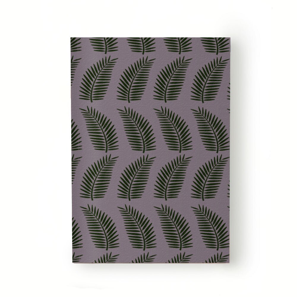 Caiet tip Agenda Heartwork cu muchie cusuta, Ferigi verde inchis, Latime 140 mm x Inaltime 200 mm