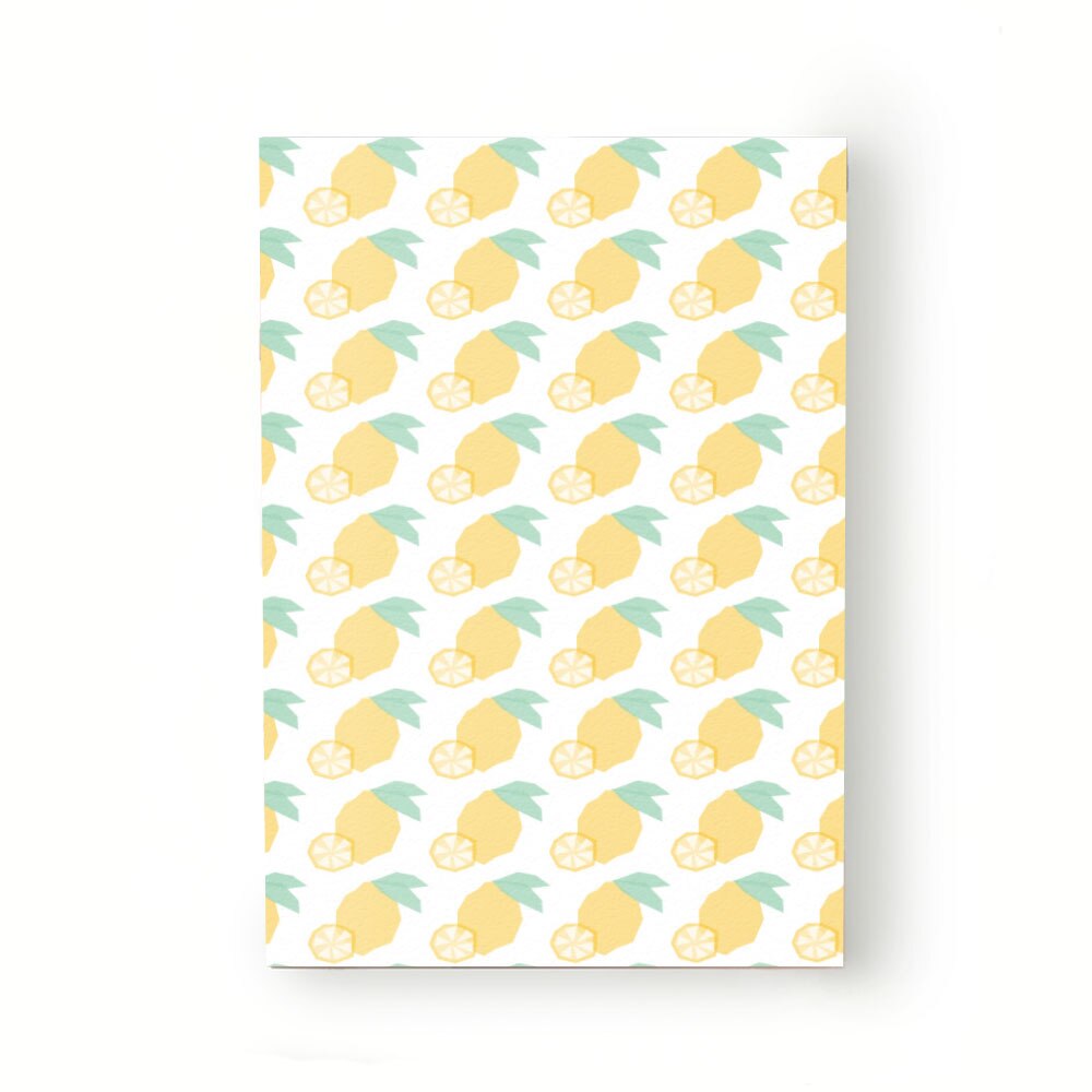 Caiet tip Agenda Heartwork cu muchie cusuta, Fructe geometrice lamai, Latime 140 mm x Inaltime 200 mm