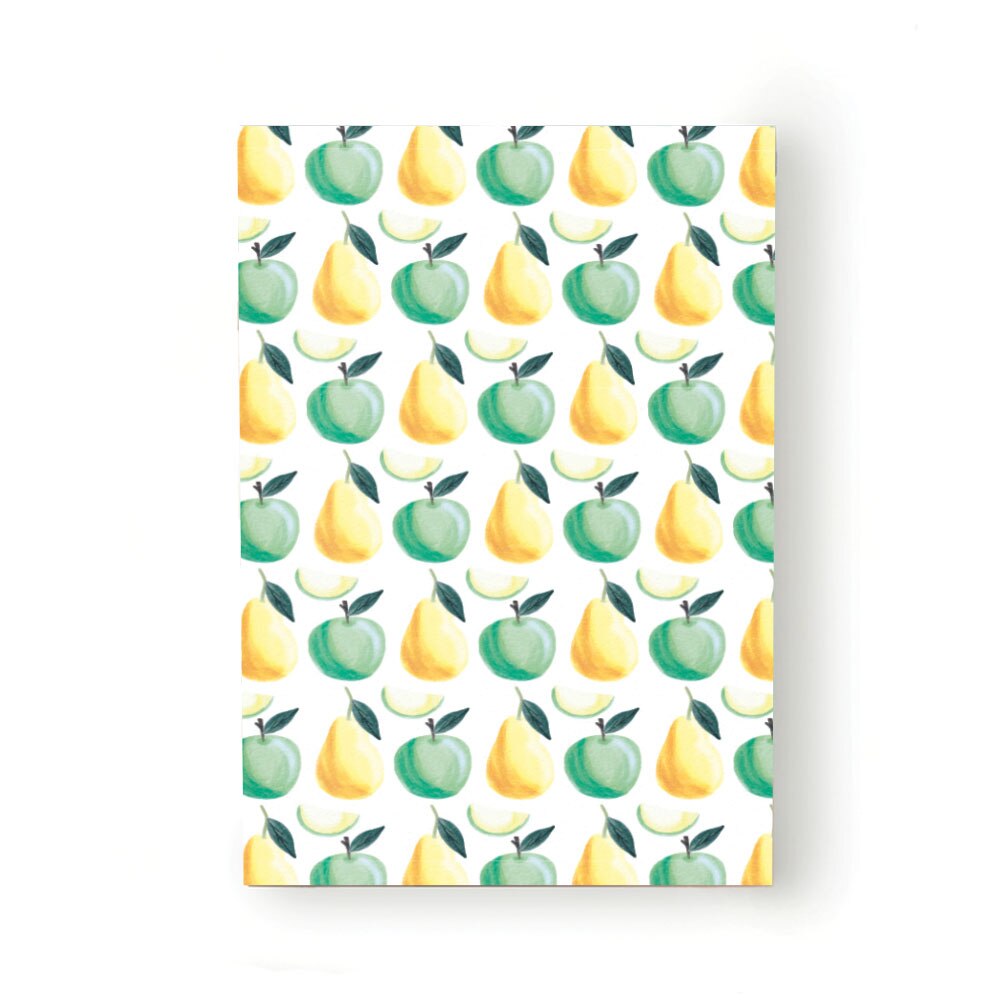 Caiet tip Agenda Heartwork cu muchie cusuta, Fructe mere si pere, Latime 140 mm x Inaltime 200 mm