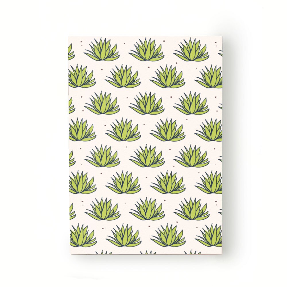 Caiet tip Agenda Heartwork cu muchie cusuta, Planta aloe verde, Latime 140 mm x Inaltime 200 mm
