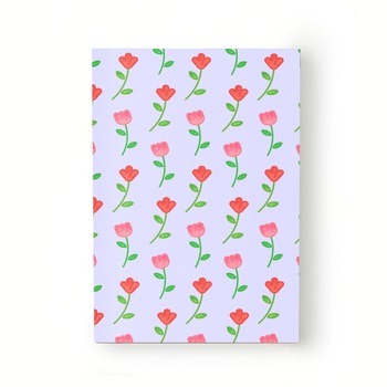 Caiet tip Agenda Heartwork cu muchie cusuta, Lalele si flori rosii, Latime 140 mm x Inaltime 200 mm Caiet tip Agenda Heartwork cu muchie cusuta, Lalele si flori rosii, Latime 140 mm x Inaltime 200 mm