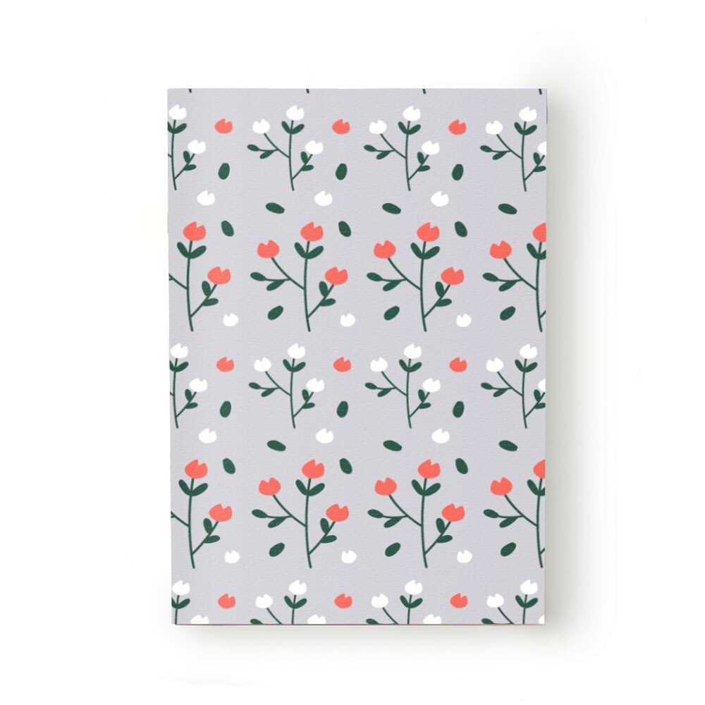 Caiet tip Agenda Heartwork cu muchie cusuta, Tulpina de flori rosii, Latime 140 mm x Inaltime 200 mm