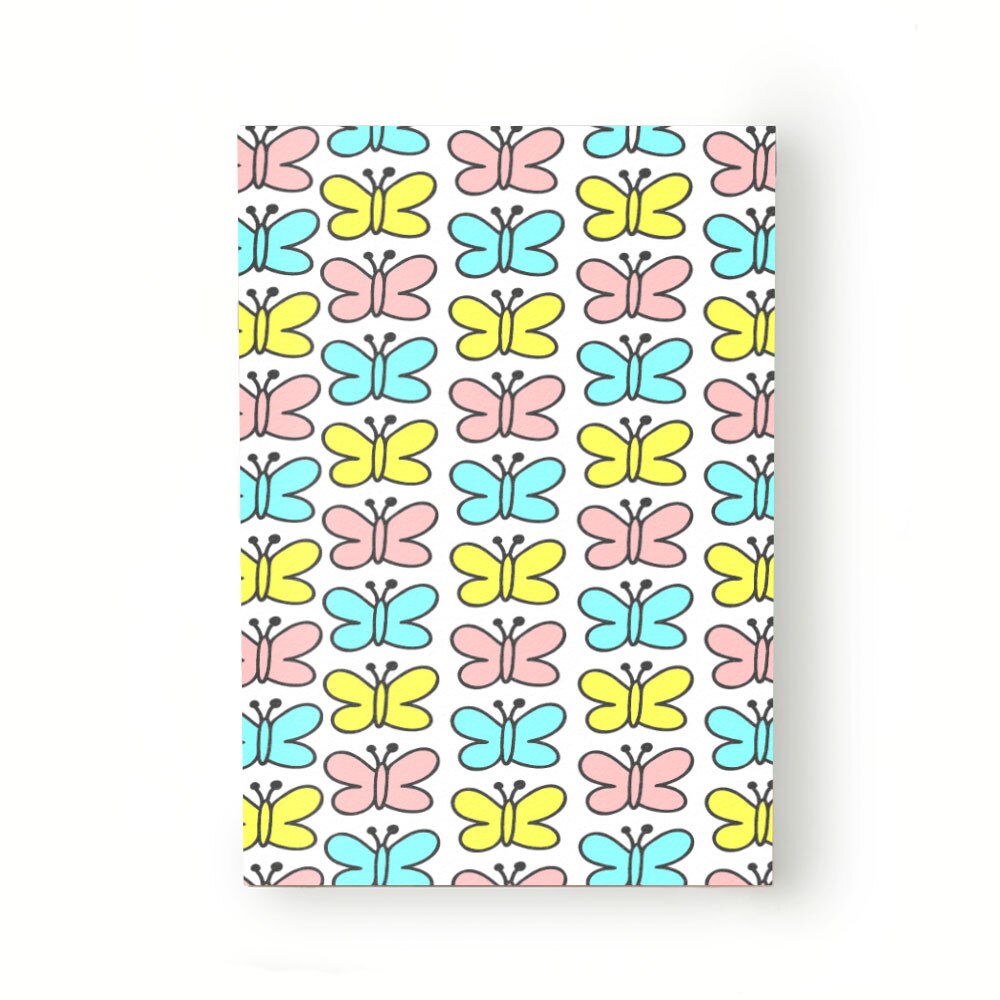 Caiet tip Agenda Heartwork cu muchie cusuta, Fluturi stilizati culori vii, Latime 140 mm x Inaltime 200 mm