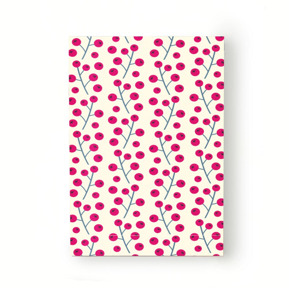 Caiet tip Agenda Heartwork cu muchie cusuta, Fructe rosii de padure, Latime 140 mm x Inaltime 200 mm