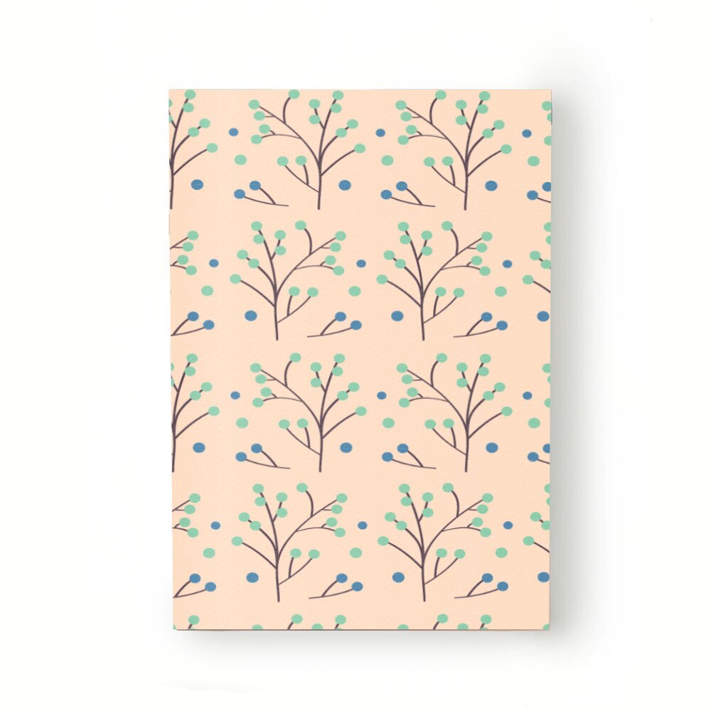 Caiet tip Agenda Heartwork cu muchie cusuta, Plante de campie verzi, Latime 140 mm x Inaltime 200 mm