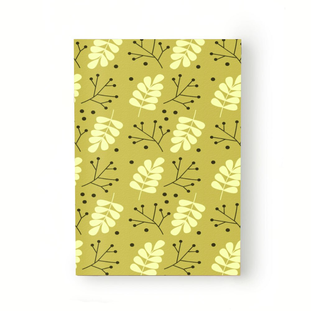 Caiet tip Agenda Heartwork cu muchie cusuta, Frunze de salcam verde deschis, Latime 140 mm x Inaltime 200 mm