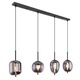 Globo Lighting Blacky пендел, 4 x E14 max 40W, IL-371991