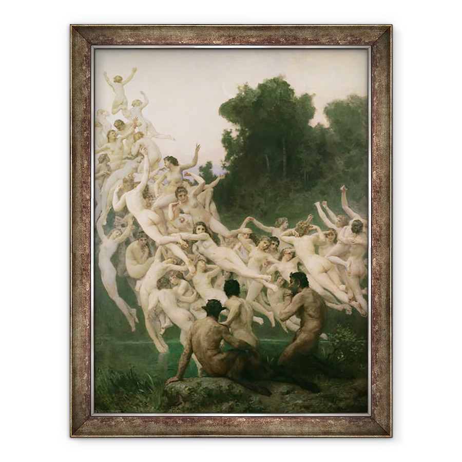 Tablou inramat - William-Adolphe Bouguereau - Oread-urile, 70 x 90 cm