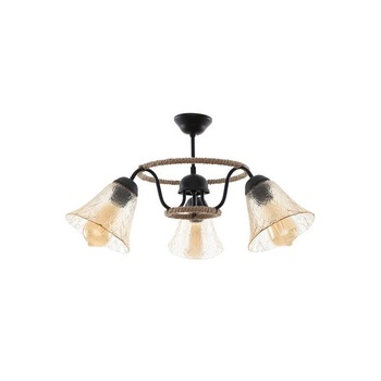 Lustra Yagiz, 3, Begusa, E 27, 60 W,negru Lustra Yagiz, 3, Begusa, E 27, 60 W,negru