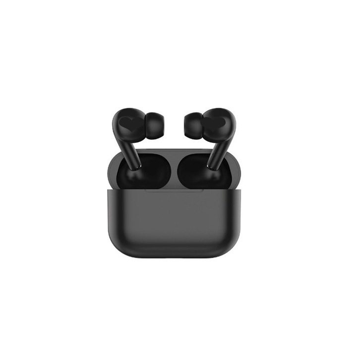 Bluetooth V5.0 fejhallgató, fekete, IOS és Android kompatibilis, RLN Electronics™, dokkolóállomás, sztereó, RLN 13, érintésvezérlés, gyorstöltés