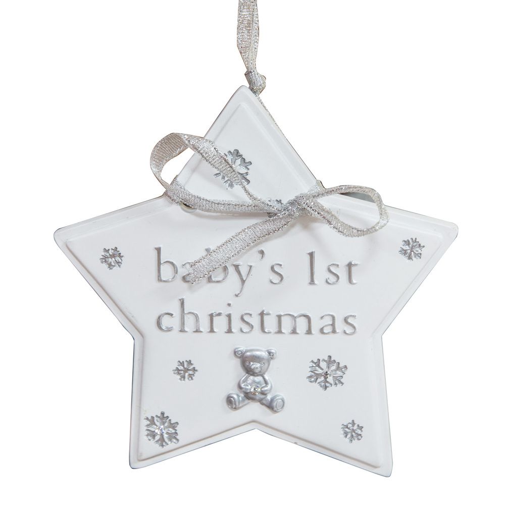 Decoratiune in forma de steluta, Primul Craciun, Bambino by Juliana