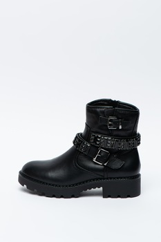 Buffalo, Ghete de piele ecologica cu toc masiv Moriah Buffalo, Ghete de piele ecologica cu toc masiv Moriah