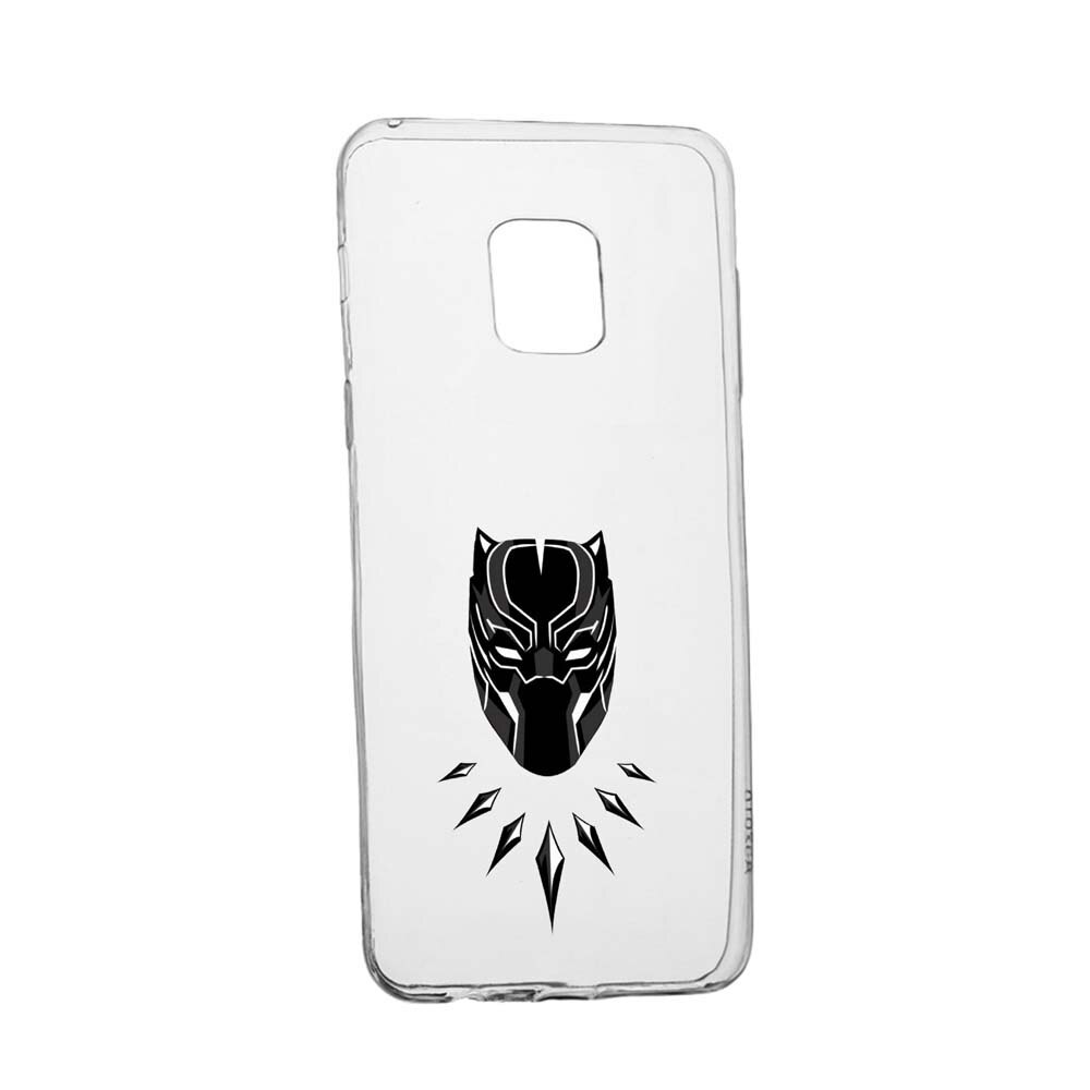 Husa Marvel, Black Panther, pentru Xiaomi Redmi Note 9S, rezistenta la uzura, anti-alunecare, 243