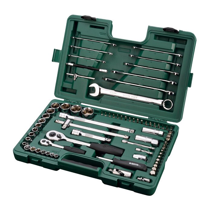 Trusa capete chei tubulare, SATA, 76 de piese