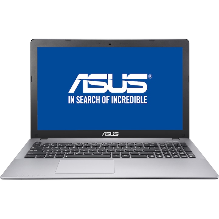 Laptop ASUS X550VX-GO636D cu procesor Intel® Core™ i5-7300HQ pana la 3.50 GHz, Kaby Lake, 15.6", HD, 4GB, 1TB, DVD-RW, nVIDIA® GeForce® GTX 950M 2GB, Free DOS, Glossy Gray