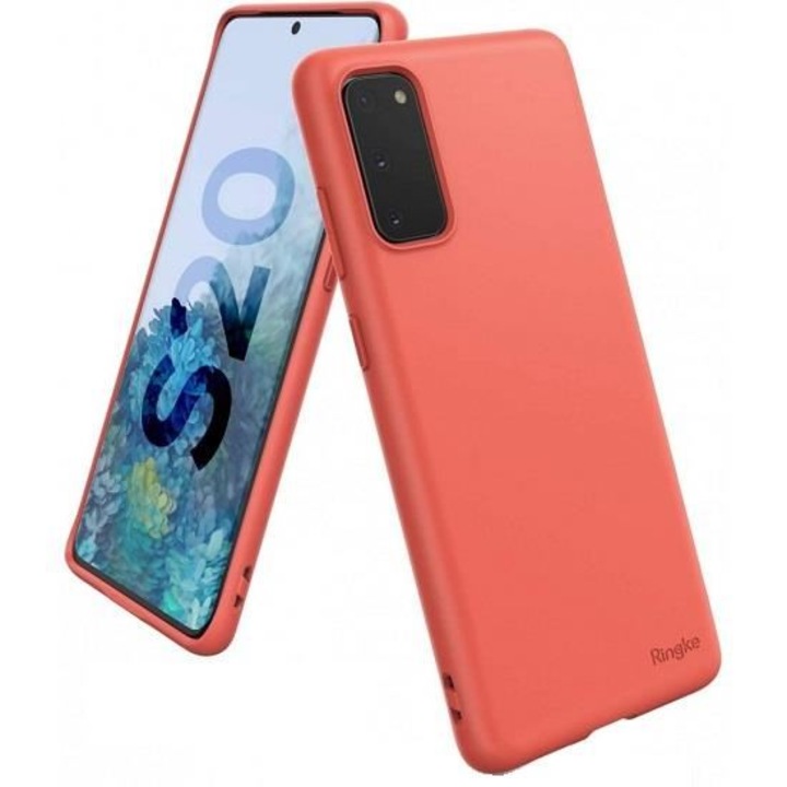 Husa Silicon compatibil cu SAMSUNG Galaxy S20 - Ringke Air S Coral