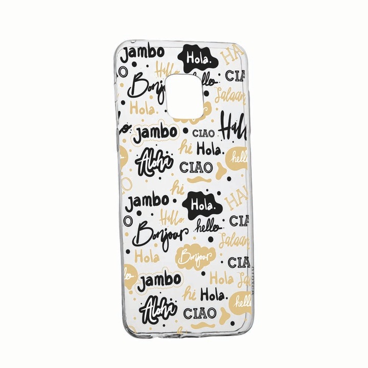 Husa pentru Xiaomi Redmi Note 9 Pro, Hello, rezistenta la uzura, anti-alunecare, 78