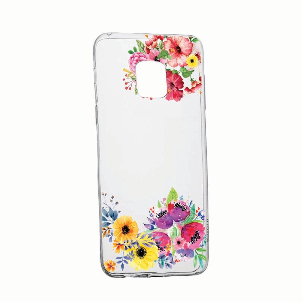 Husa pentru Xiaomi Redmi Note 9S, Flowers, rezistenta la uzura, anti-alunecare, 56