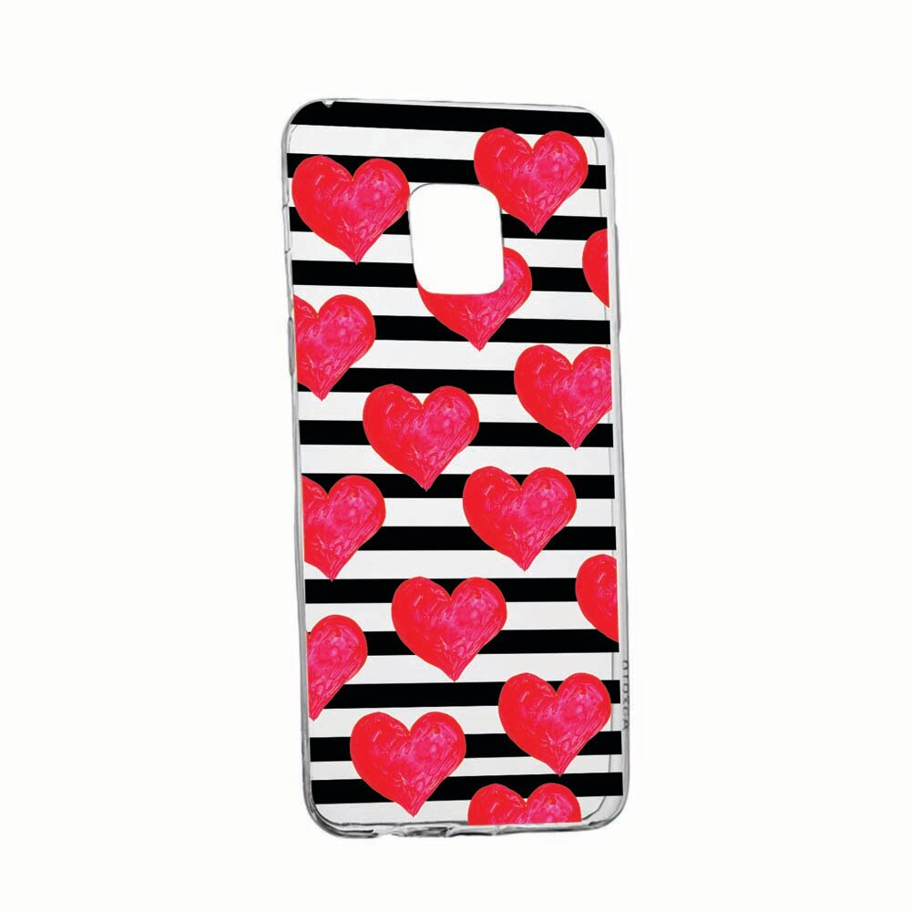 Husa pentru Xiaomi Redmi Note 9S, hearts, rezistenta la uzura, anti-alunecare, 102
