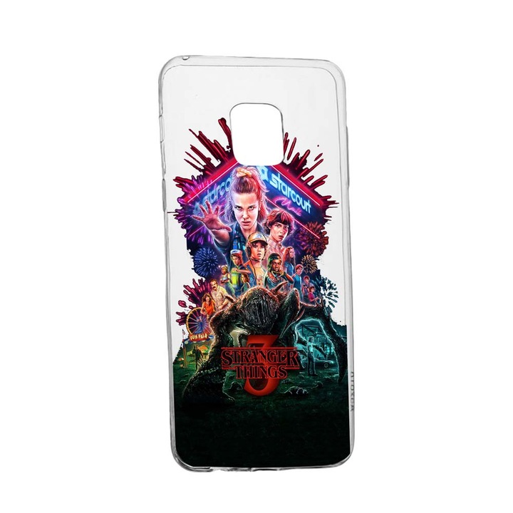 Husa Stranger Things, pentru Xiaomi Redmi Note 9 Pro Max, rezistenta la uzura, anti-alunecare, 372