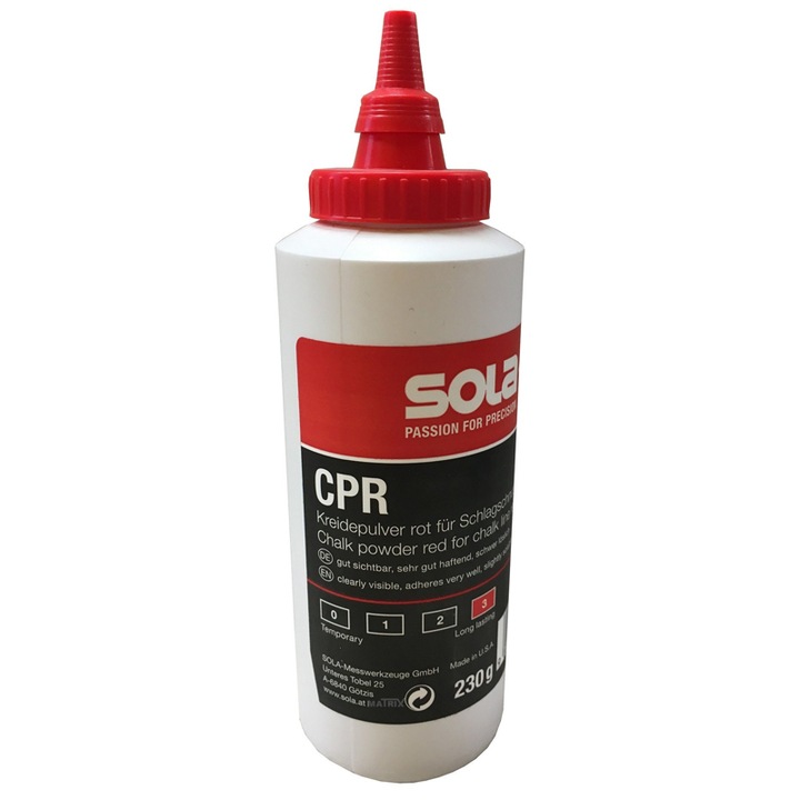 Praf de creta ROSU, 230 g, SOLA Austria tip CPR 230