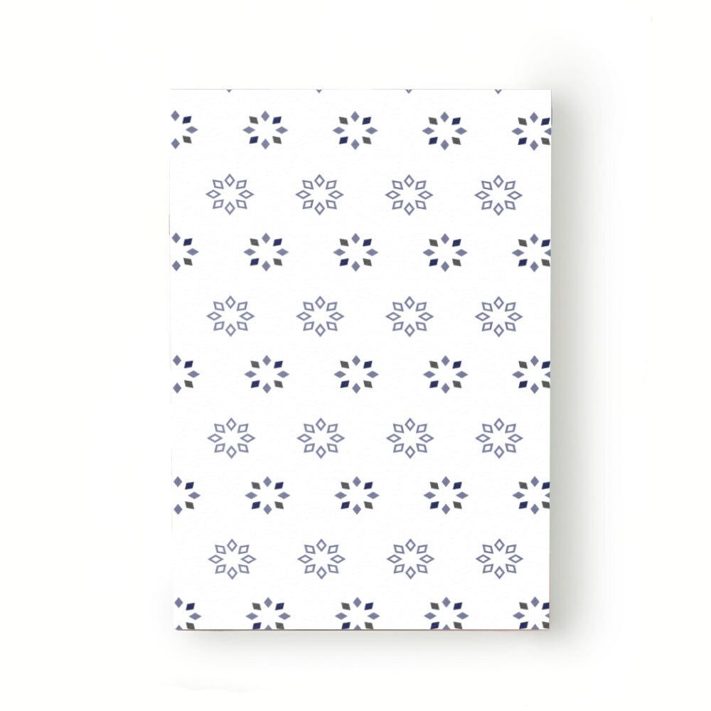 Caiet tip Agenda Heartwork cu muchie cusuta, Minimalist fulgi de zapada, Latime 140 mm x Inaltime 200 mm