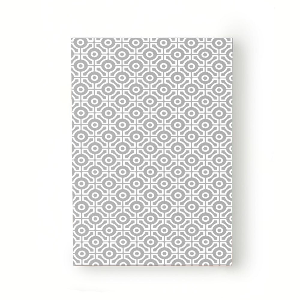 Caiet tip Agenda Heartwork cu muchie cusuta, Geometric gri, Latime 140 mm x Inaltime 200 mm