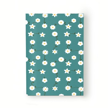 Caiet tip Agenda Heartwork cu muchie cusuta, Ghirlande flori mici verde, Latime 140 mm x Inaltime 200 mm Caiet tip Agenda Heartwork cu muchie cusuta, Ghirlande flori mici verde, Latime 140 mm x Inaltime 200 mm