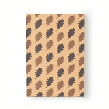 Caiet tip Agenda Heartwork cu muchie cusuta, Frunze maro de fag, Latime 140 mm x Inaltime 200 mm Caiet tip Agenda Heartwork cu muchie cusuta, Frunze maro de fag, Latime 140 mm x Inaltime 200 mm