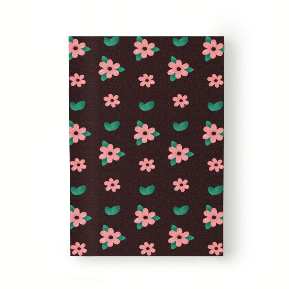 Caiet tip Agenda Heartwork cu muchie cusuta, Floricele roz, Latime 140 mm x Inaltime 200 mm
