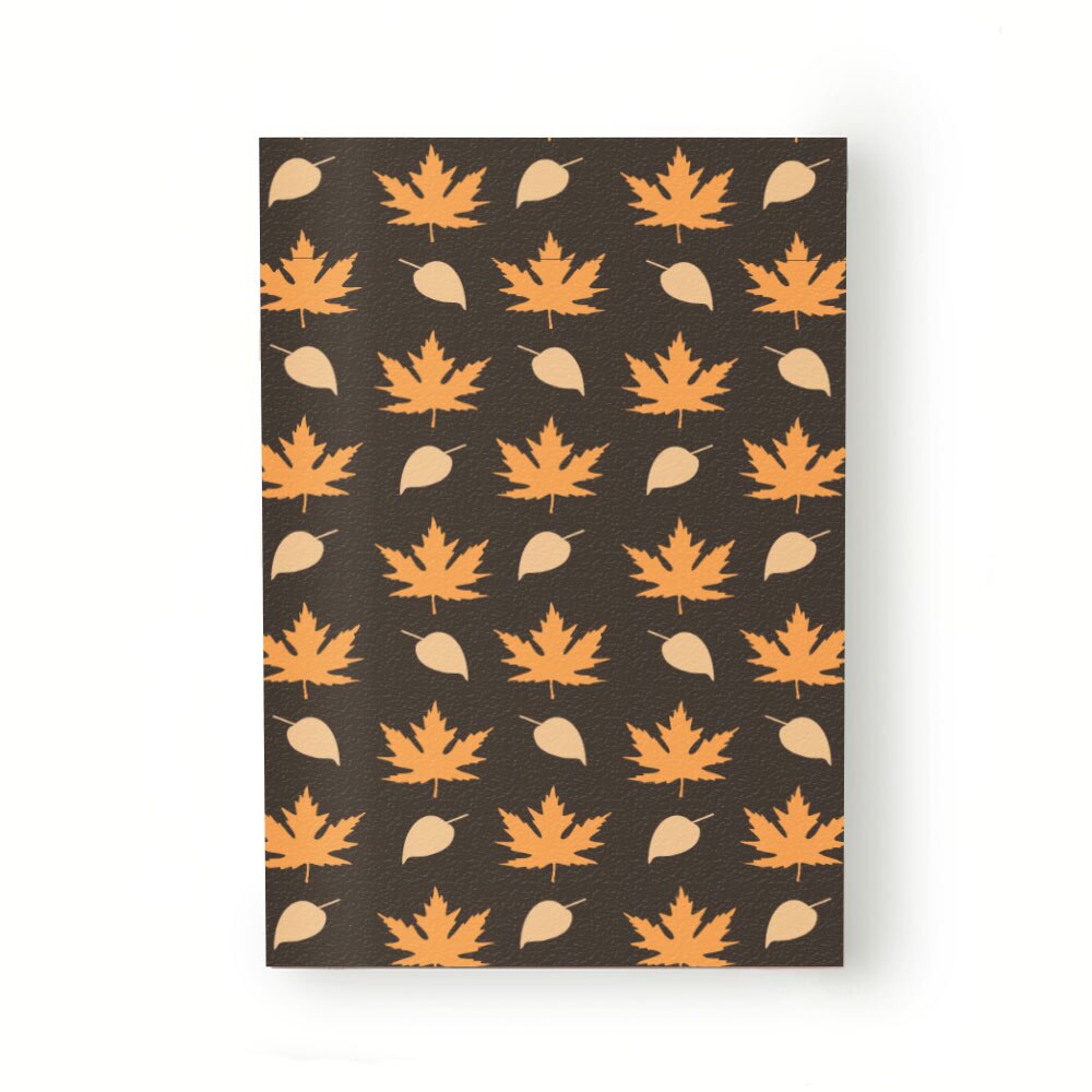 Caiet tip Agenda Heartwork cu muchie cusuta, Frunze galbene de artar, Latime 140 mm x Inaltime 200 mm