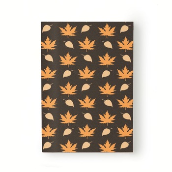 Caiet tip Agenda Heartwork cu muchie cusuta, Frunze galbene de artar, Latime 140 mm x Inaltime 200 mm Caiet tip Agenda Heartwork cu muchie cusuta, Frunze galbene de artar, Latime 140 mm x Inaltime 200 mm